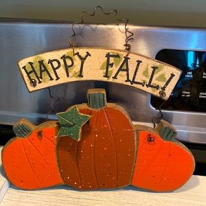 🍁🧡🎃FALL DECOR-Reversible Fall Hanging Plaque-Good for all season long!